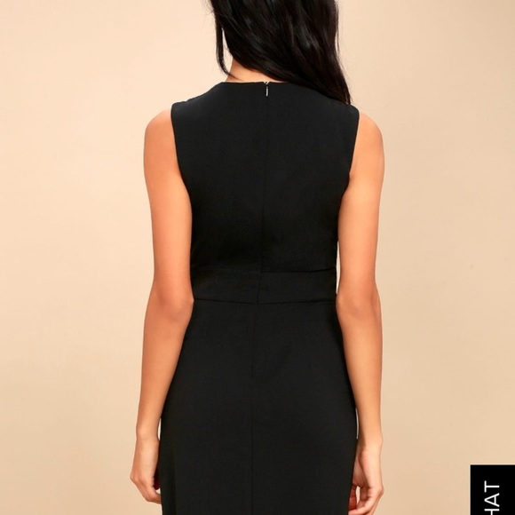 LBD MIDI WRAP DRESS - Picture 5 of 8